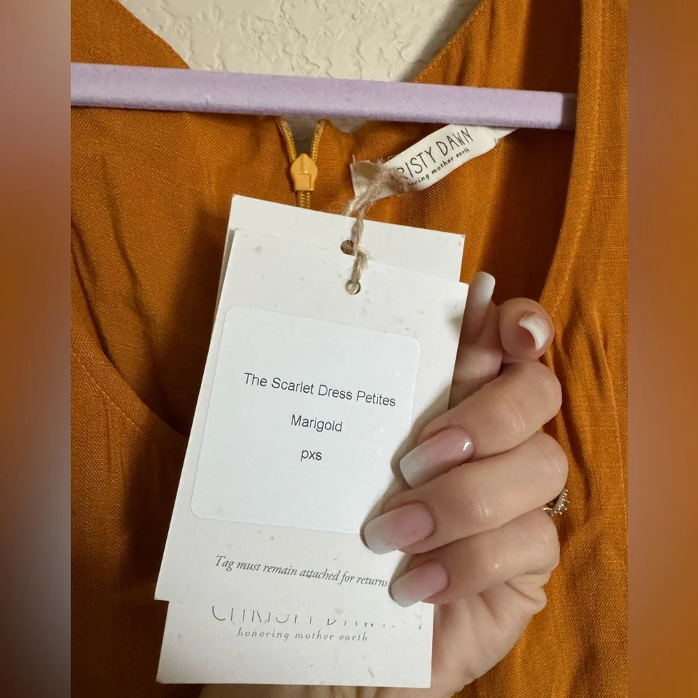 Christy Dawn Scarlet Dress Size XS Petite Marigold Effortless Timeless Cottage - Picture 8 of 8